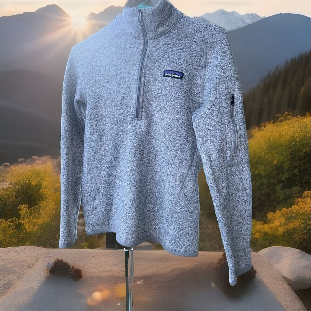 Patagonia Women’s Better Sweater Gray 1/4 Zip pullover Gorp Outdoor $139 Small